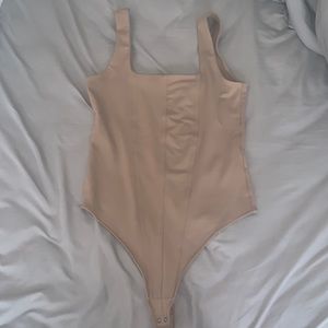 Abercrombie & Fitch Double-Layered Fabric Corset Bodysuit